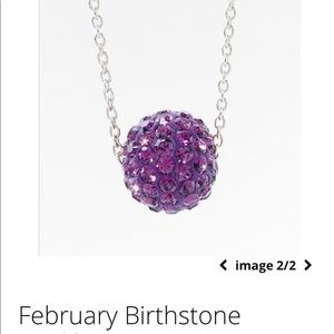 TC by Swarovski gently used February Birthstone necklace 15-18”, Amethyst